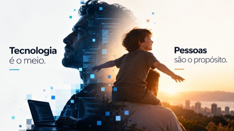 Tecnologia é o meio. Pessoas são o propósito.